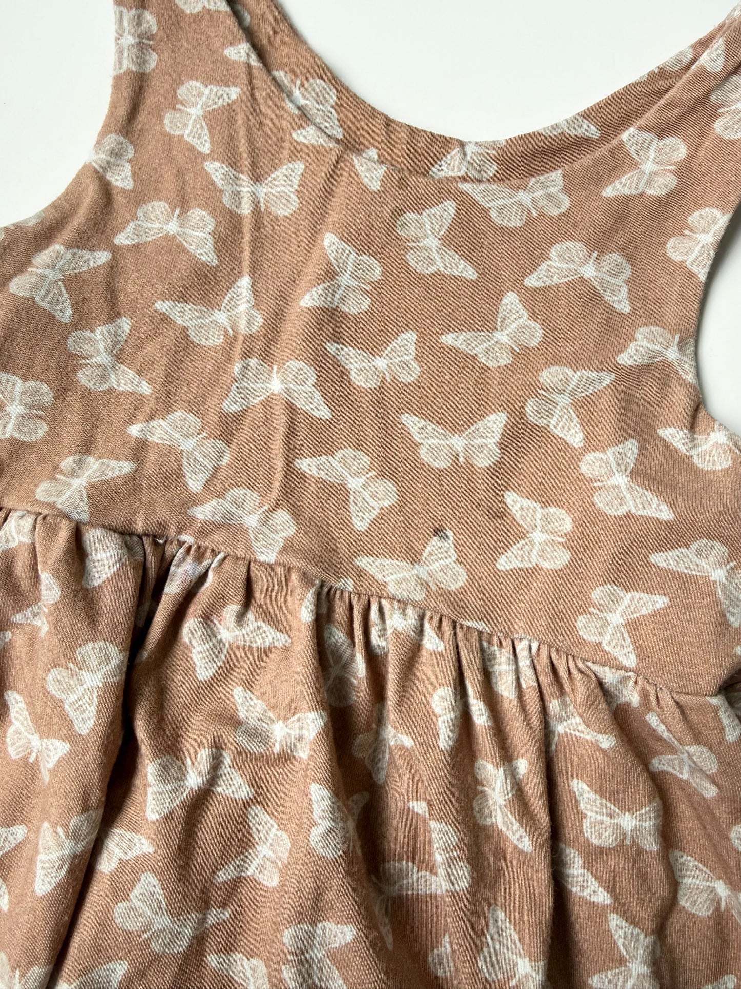 Lou & Bear Brown Butterfly Tank Dress (5/6 Years)