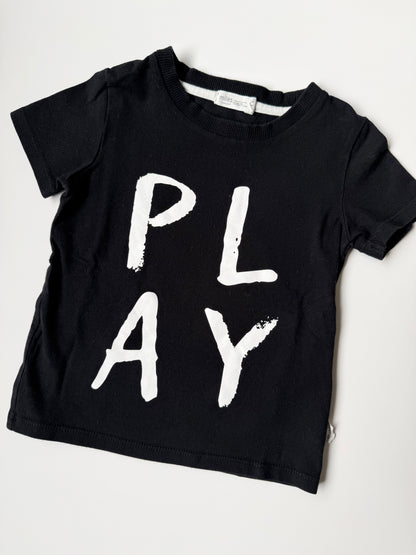 Miles the Label Black “Play” T-Shirt (24 Months)