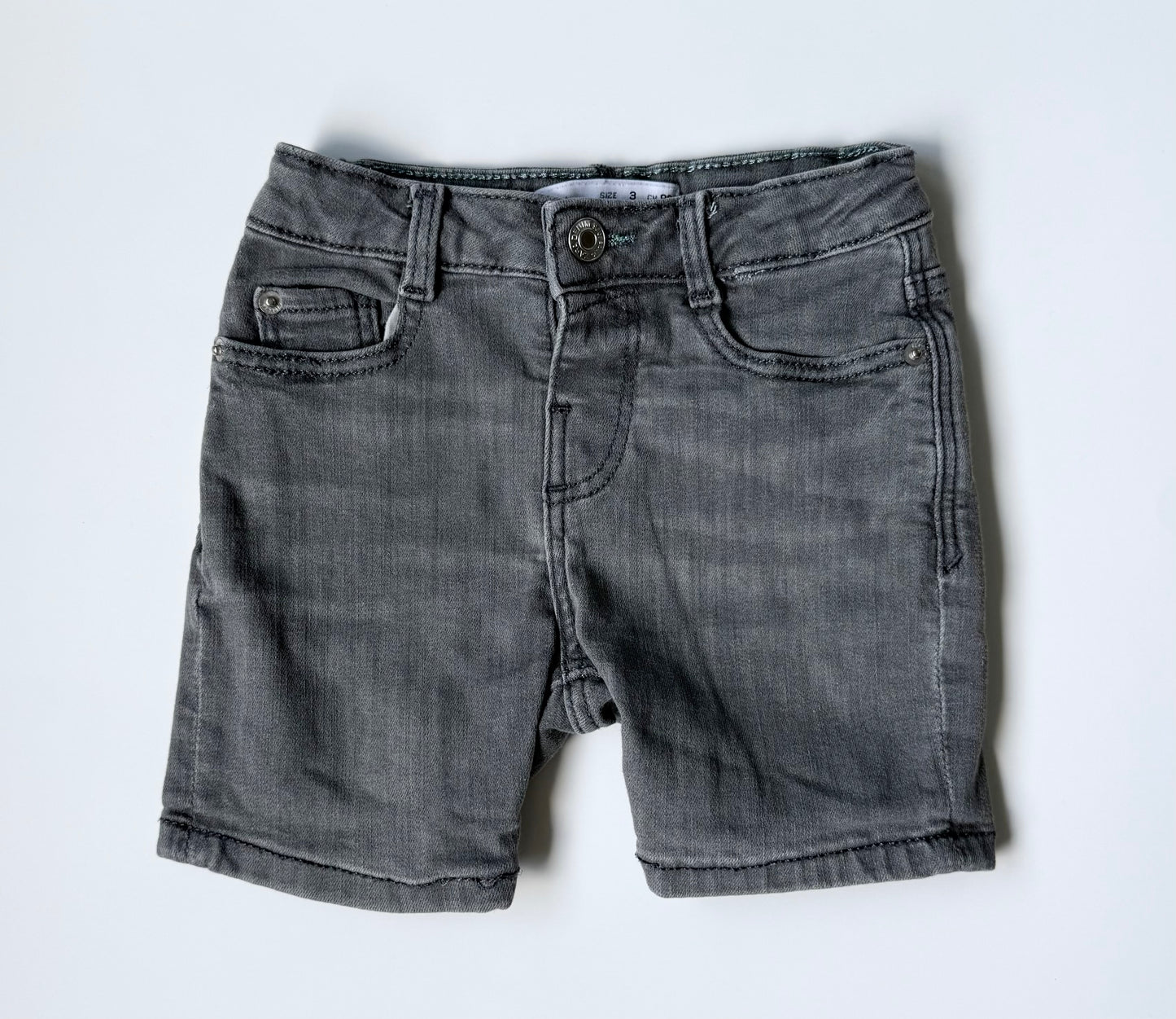 Zara Light Grey Jean Shorts (3 Years)