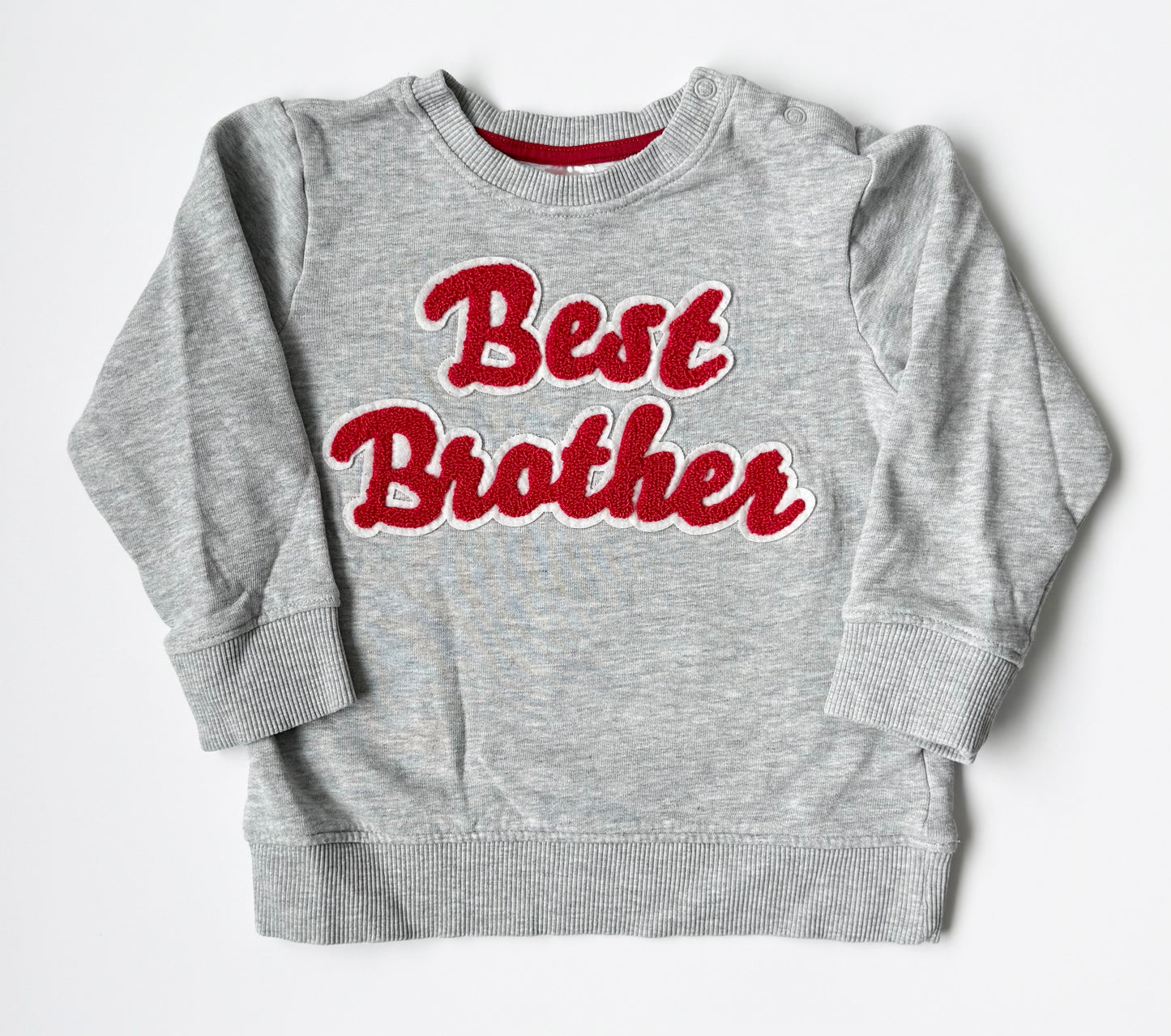 H&M Grey & Red “Best Brother” Sweater (2-3 Years)