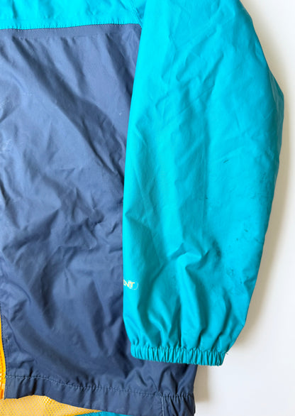 The North Face Blue & Orange Trim Zipline Rain Windbreaker Jacket (5T)
