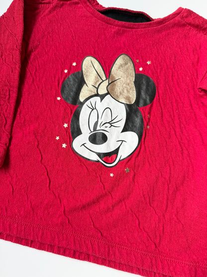 Baby Gap x Disney Red Minnie Mouse Long Sleeve (3 Years)