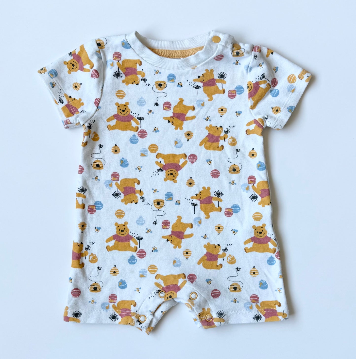 The Disney Store Winnie the Pooh White Shorty Romper (6-9 Months)
