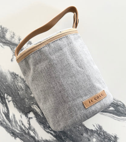 JJ Cole Bottle Cooler Bag in Heather Grey