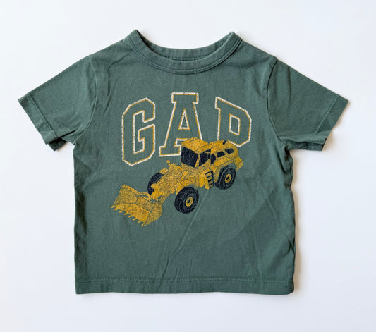 Baby Gap Green Front Loader T-Shirt (18-24 Months)