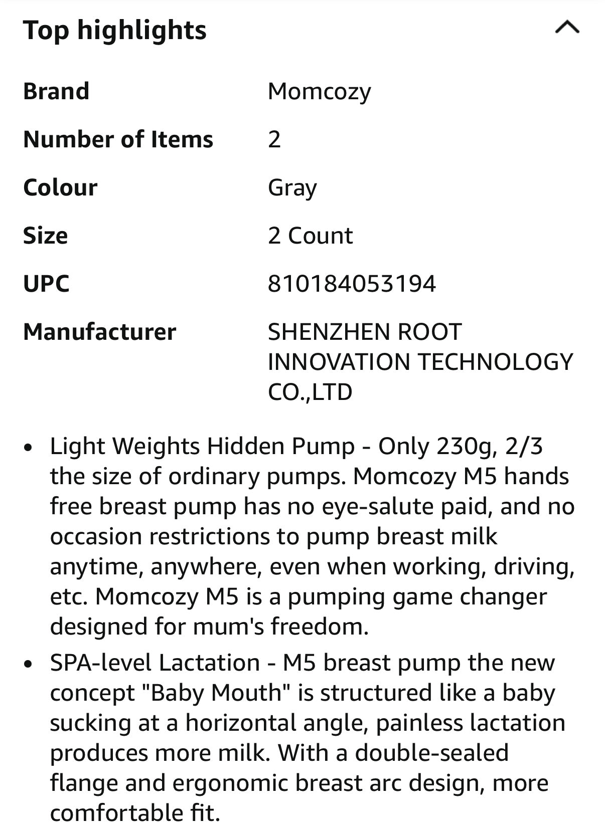 Momcozy M5 Hands-Free Wearable Breast Pump