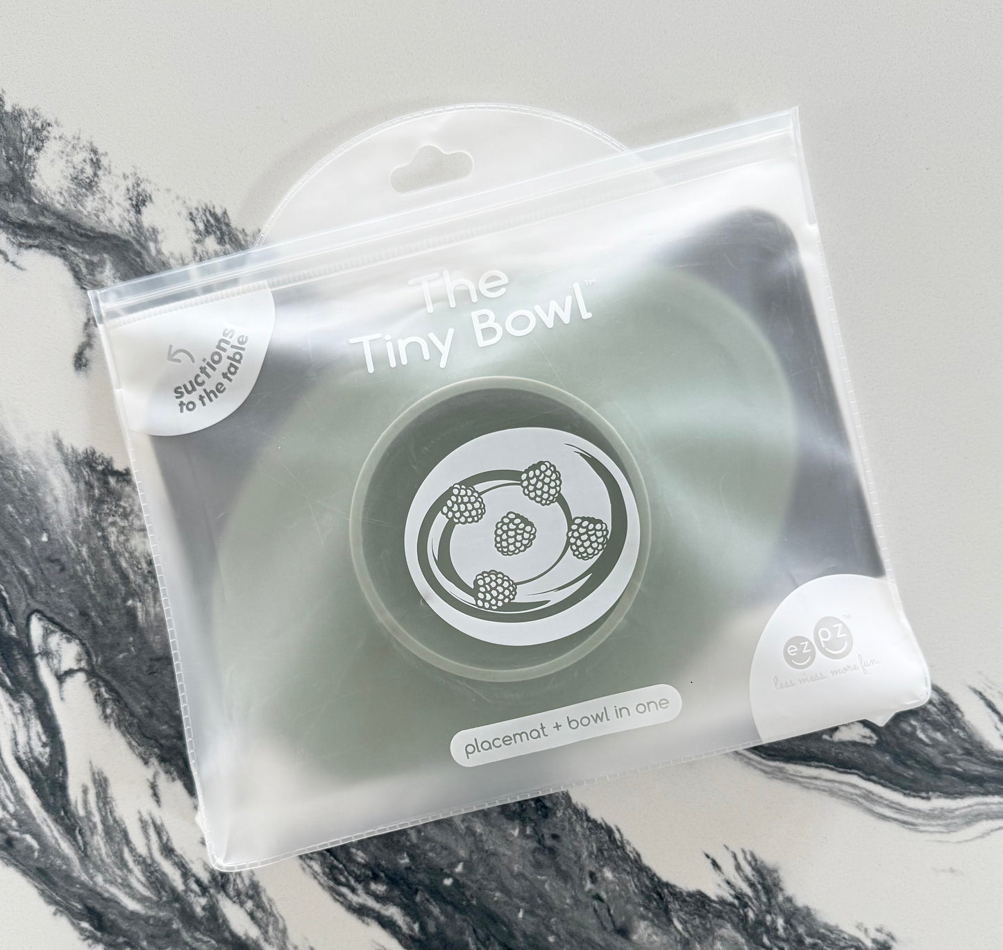 EzPz The Tiny Bowl Suction Mat in Sage