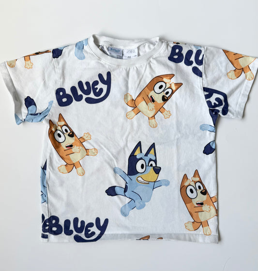 Zara x Bluey White Character T-Shirt (5-6 Years)