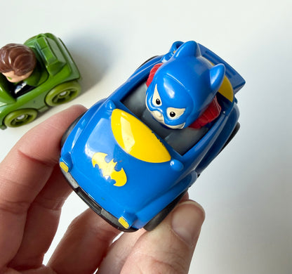 Fisher-Price Little People DC Super Friends Green Lantern & Batgirl Wheelie Bundle