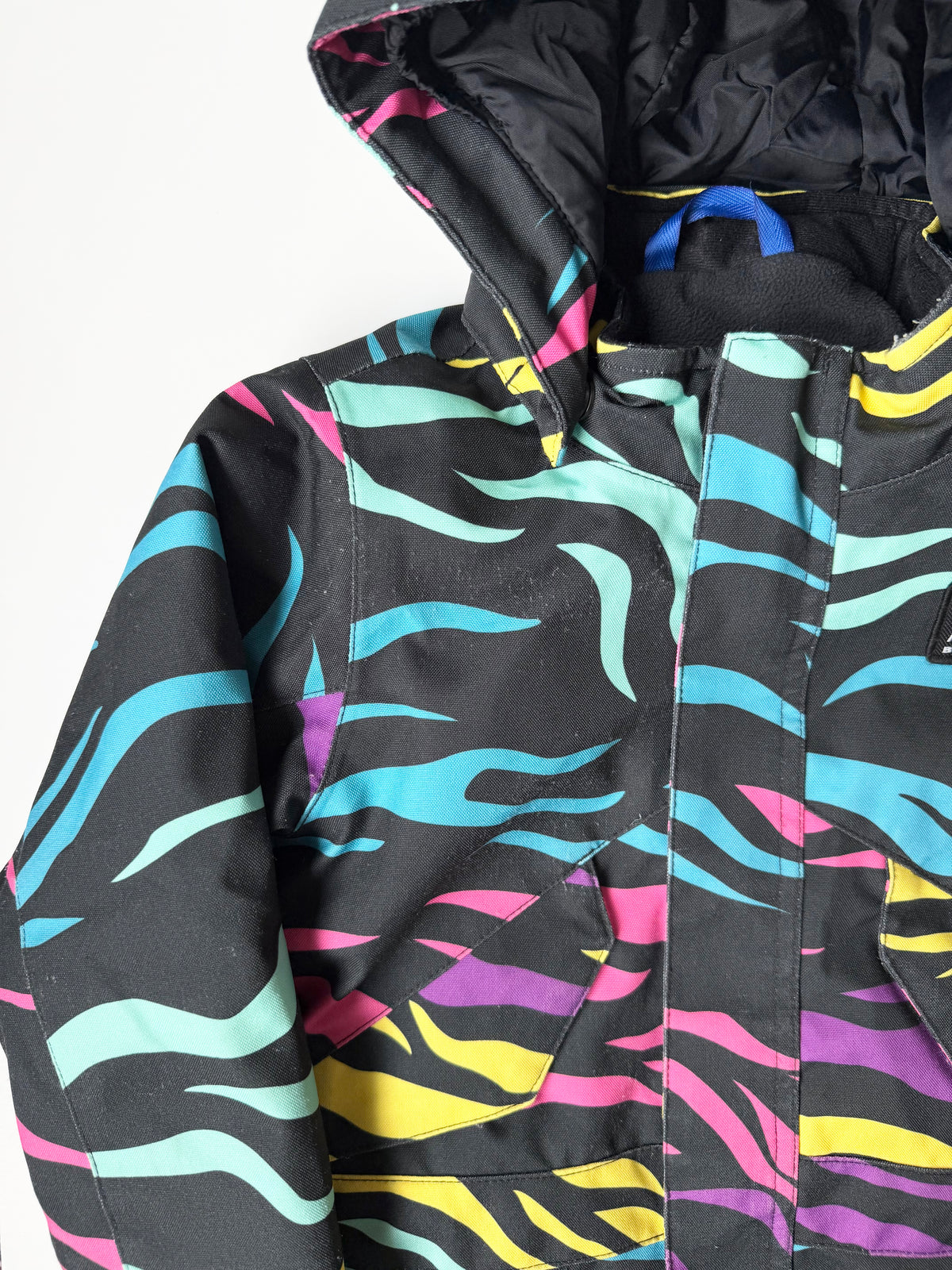 Burton Black & Colorful Stripes One Piece Snowsuit (2 Years)