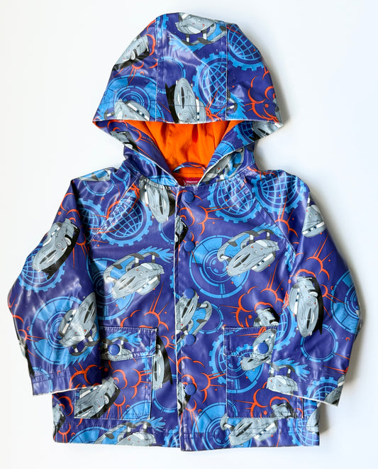 Disney x Pixar Blue Cars Rain Jacket (2T)