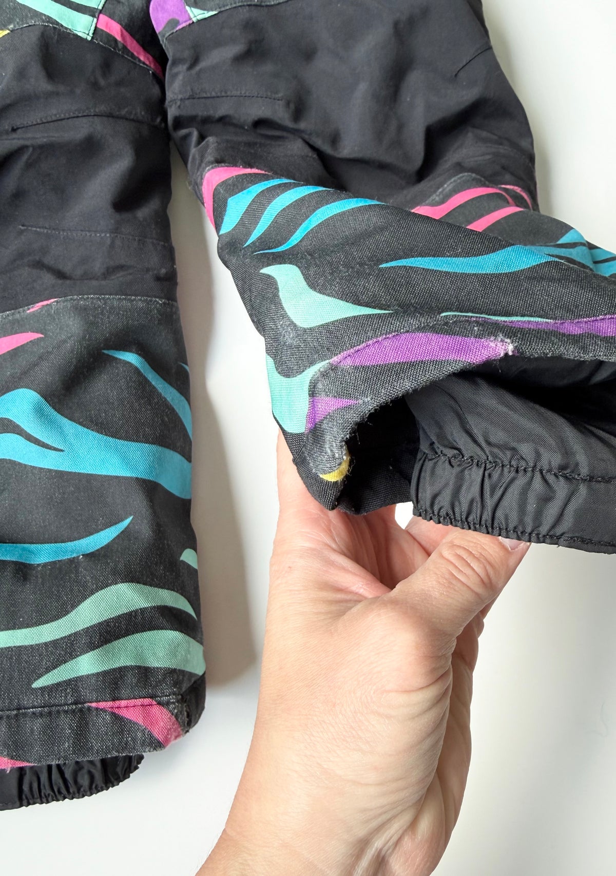 Burton Black & Colorful Stripes One Piece Snowsuit (2 Years)