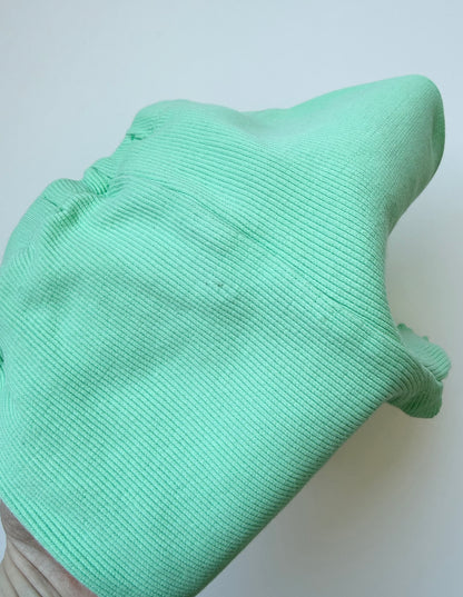 Zara Bright Green Hoodie & Ribbed Biker Shorts Set (4-5 Years)