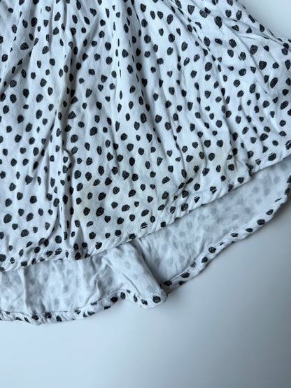 Alice + Ames White & Black Polkadot Sleeveless Dress (2T)