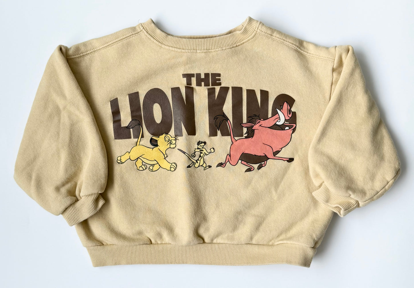 Zara x Disney The Lion King Yellow Simba & Crew Sweater (5-6 Years)