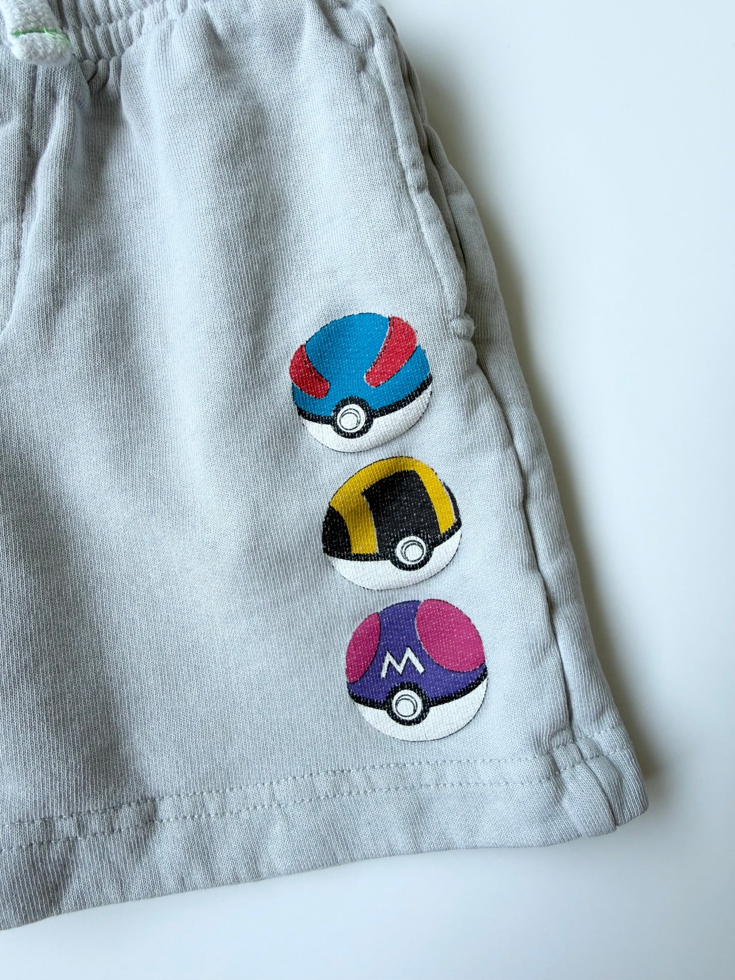 Zara x Pokémon Grey Pokeball Shorts (6 Years)