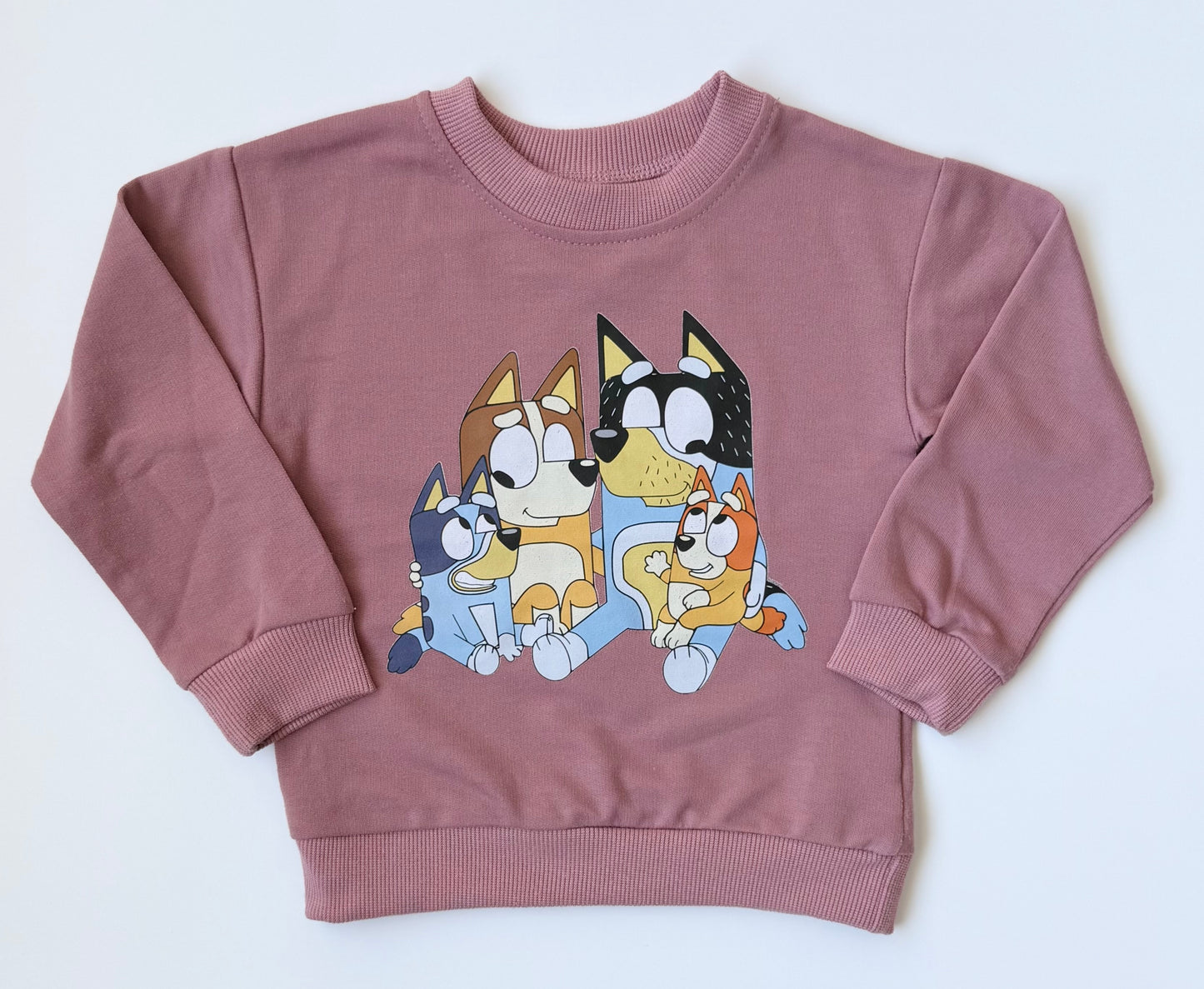 Bluey Mulberry Family Sweater & Pants Set (2T)