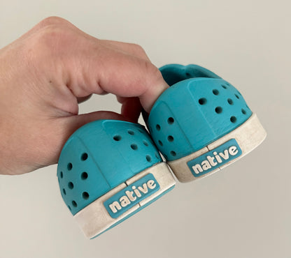 Native Turquoise Blue Jefferson Slip Ons (C7)