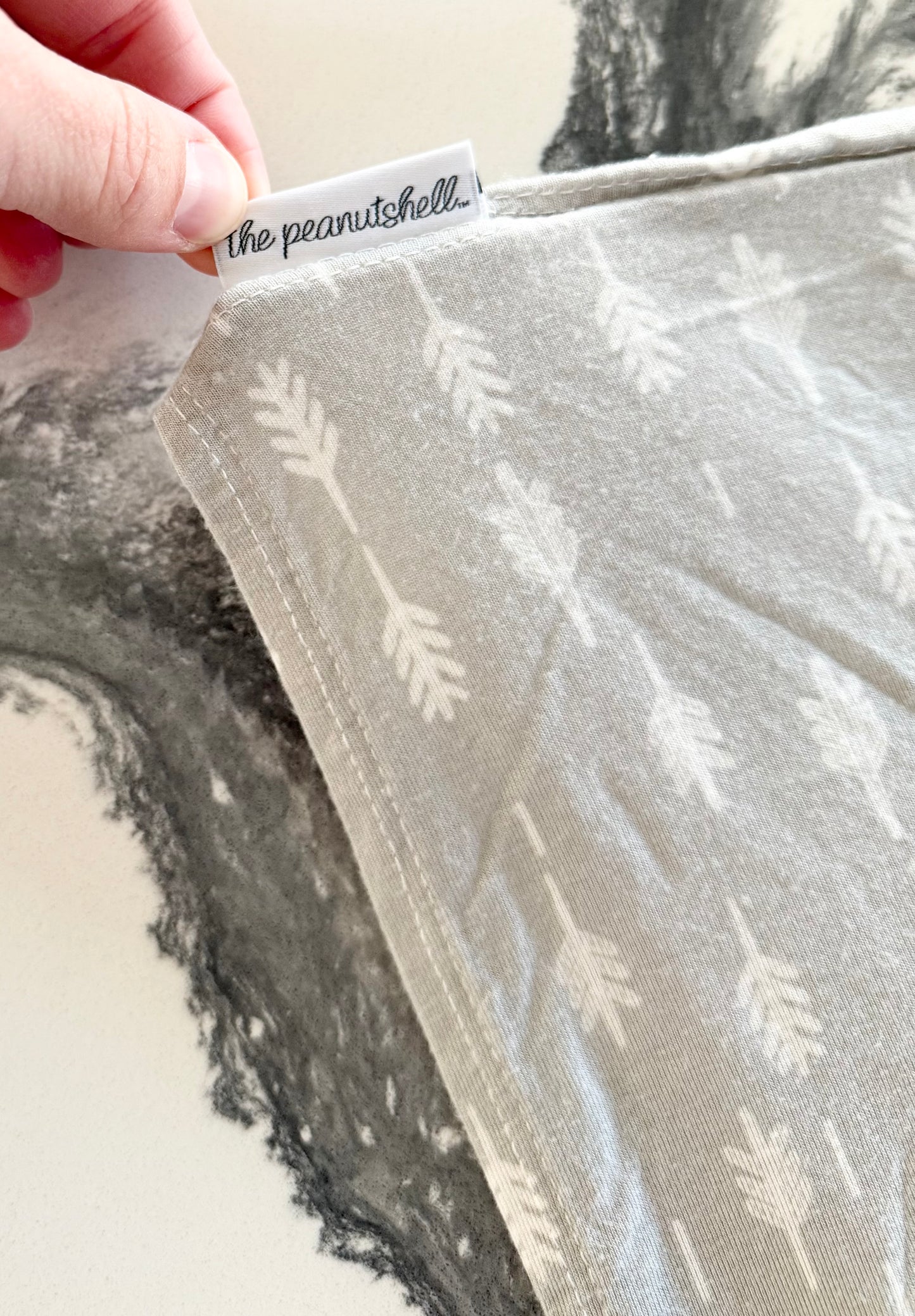 The Peanutshell Grey Arrows Nursing Cover