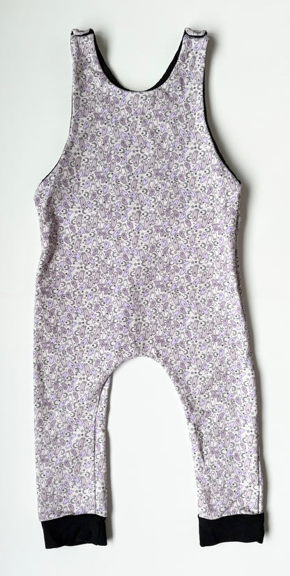 Hudson + Co Purple Ghosts Romper (18-24 Months)