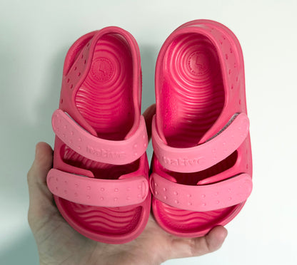Native Chase Popsicle Pink/Flamingo Pink Sandals (7)