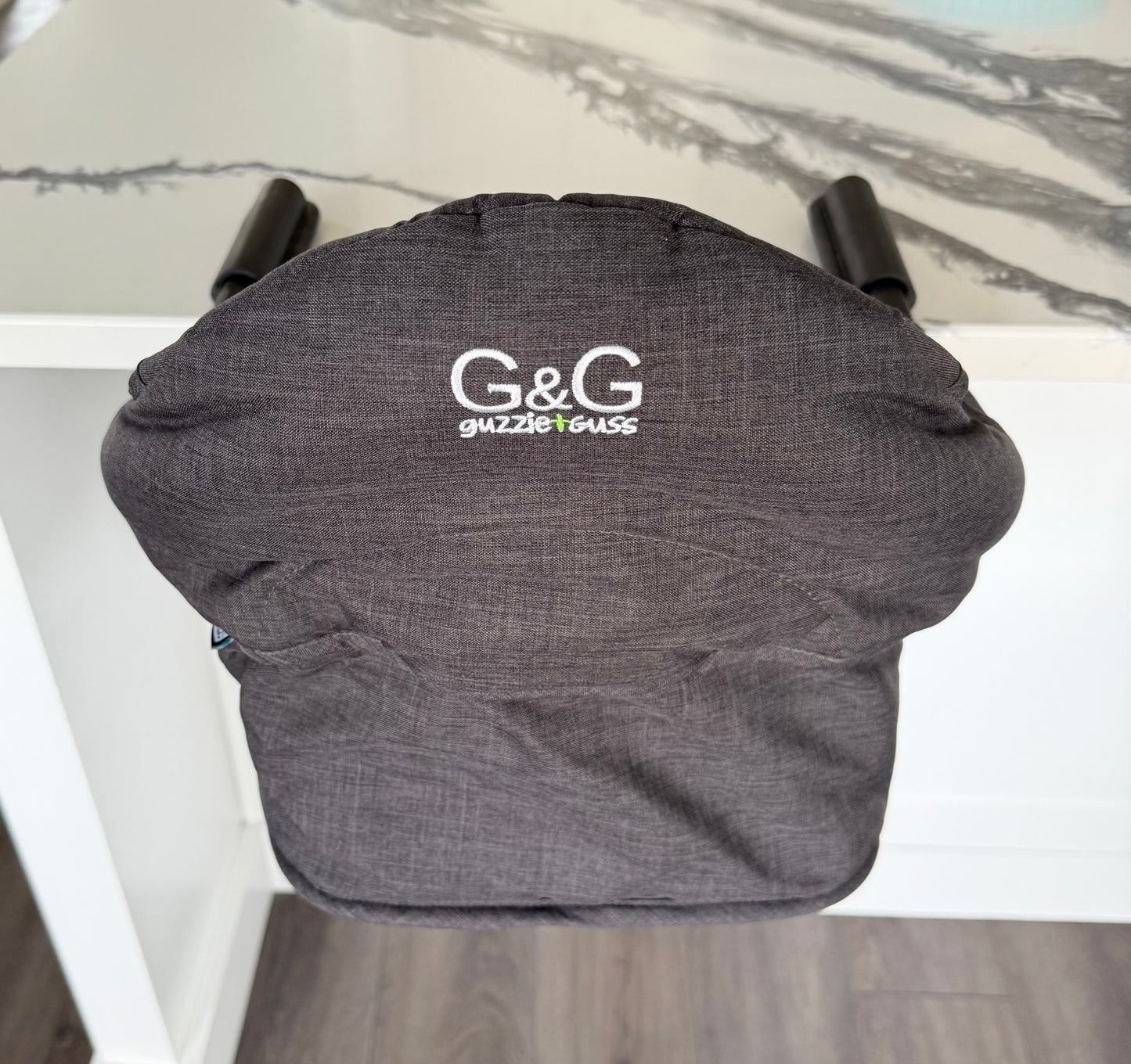 Guzzie + Guss Perch Chair (Black Frame) in Raven & Accessories