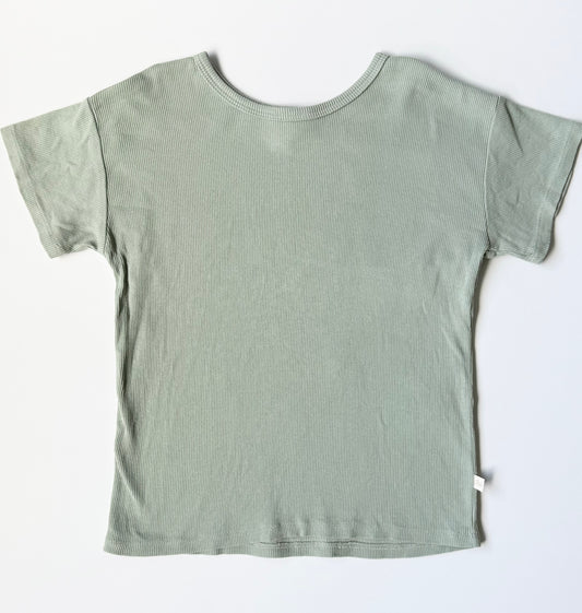 Jax & Lennon Light Green Ribbed T-Shirt (3/4 Years)
