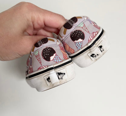 Vans Purple Sparkle Ice Cream Slip On Sneakers (12)