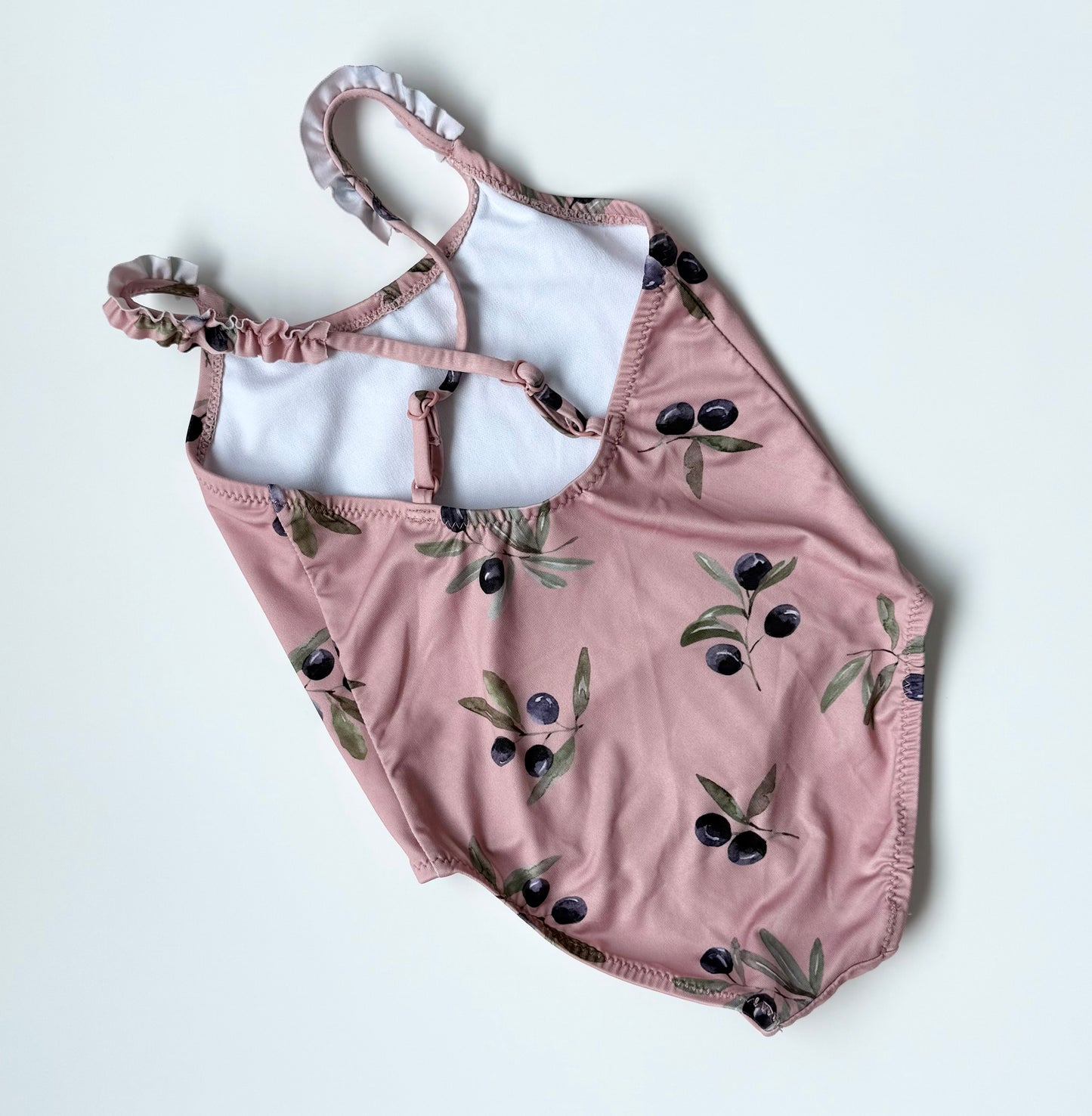 Zara Dusty Rose Olives One Piece Swimsuit (2-3 Years)