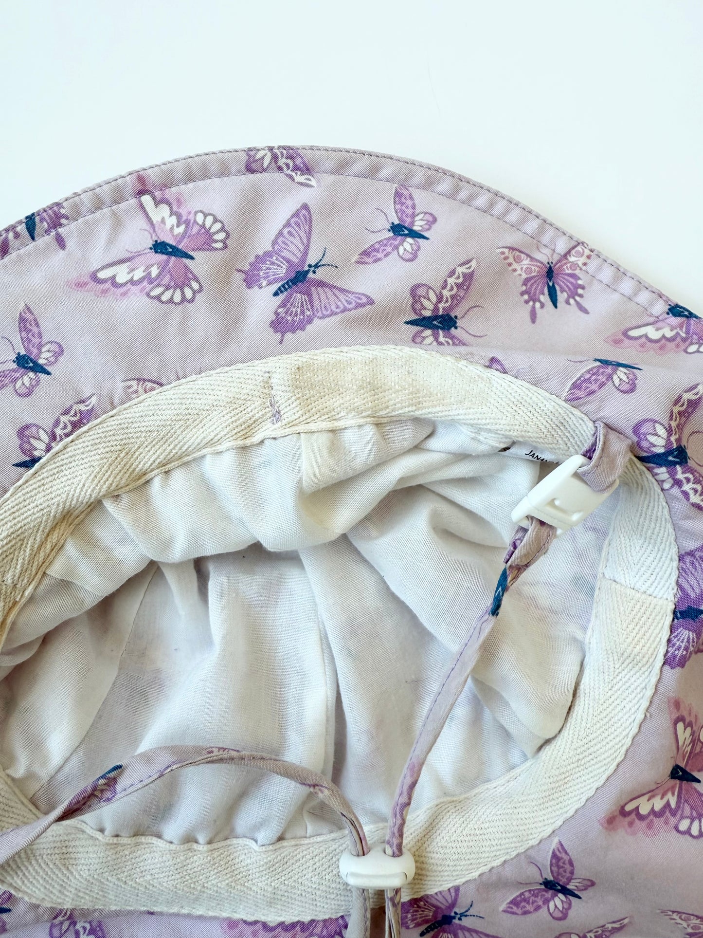 Jan & Jul Purple Butterlfies Sun Hat (6-24 Months - Medium)