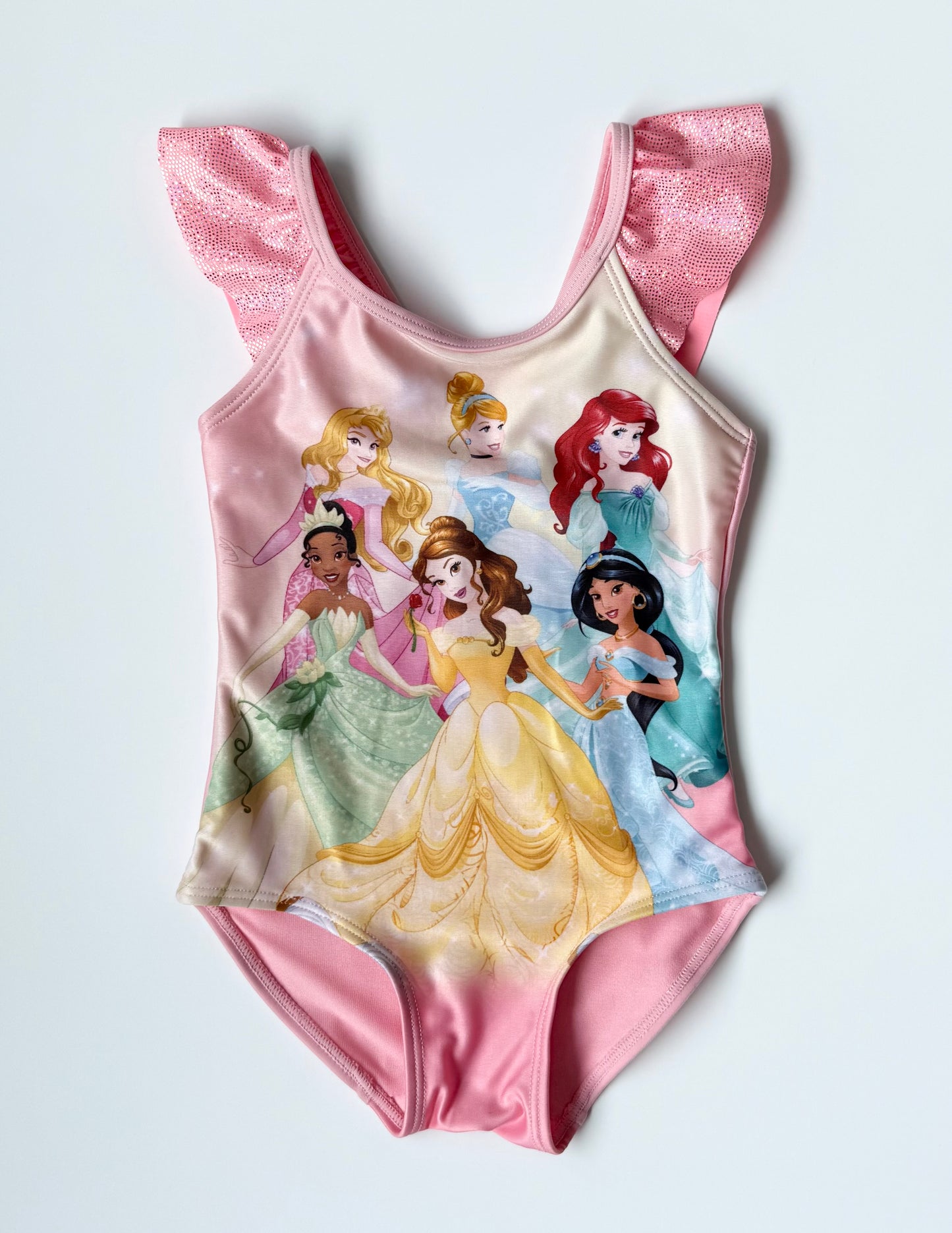 H&M x Disney Pink Sparkle Princesses One Piece Swimsuit (18-24 Months)