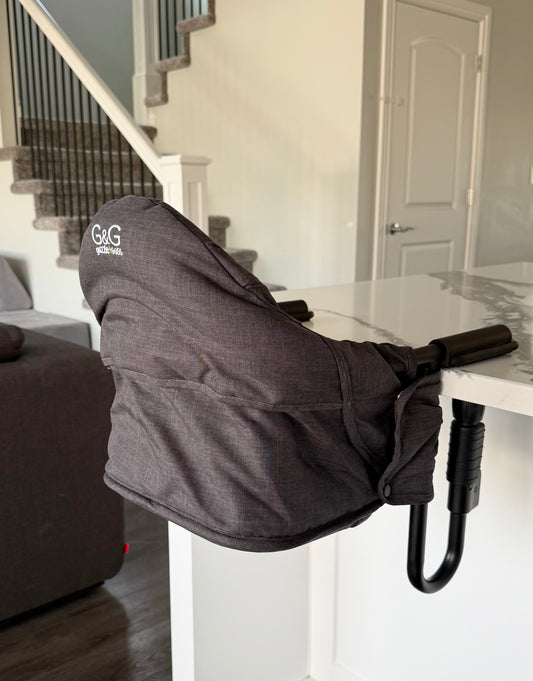 Guzzie + Guss Perch Chair (Black Frame) in Raven & Accessories