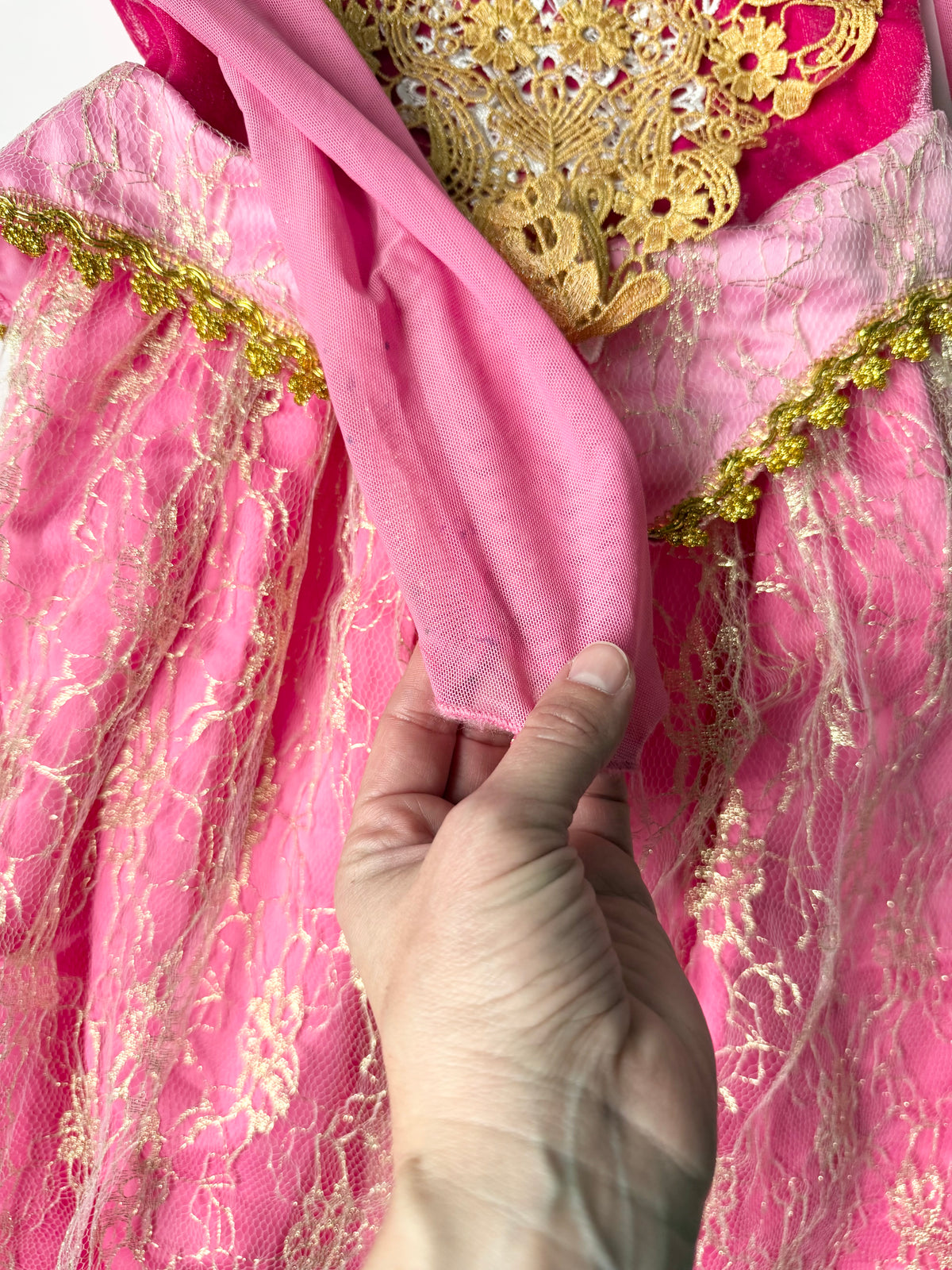 Disney Sleeping Beauty Aurora Pink Costume Dress (7-8 Years)