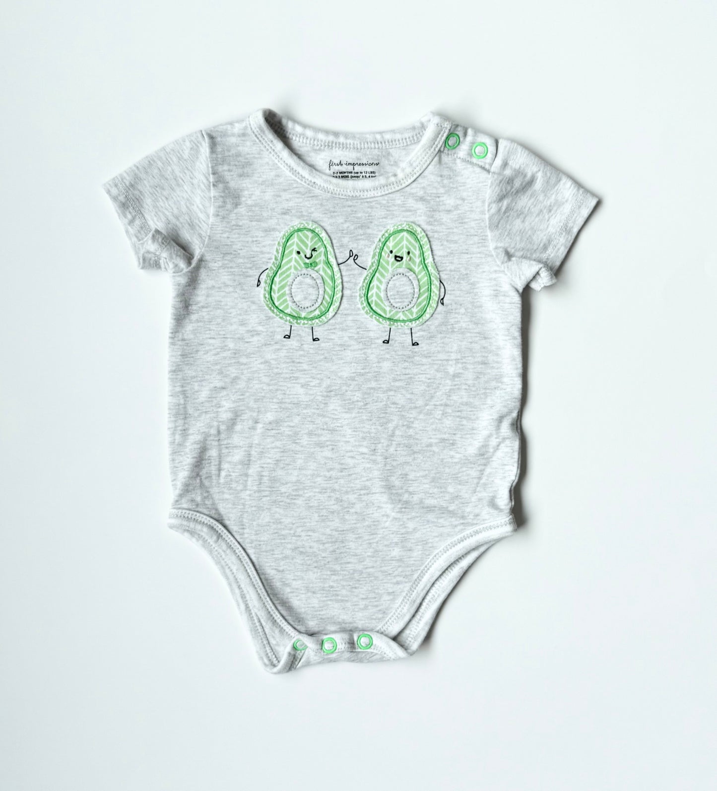 First Impressions High Five Avocados Bodysuit (0-3 Months)