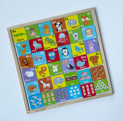 2-in-1 Magnetic Alphabet & Puzzle Set