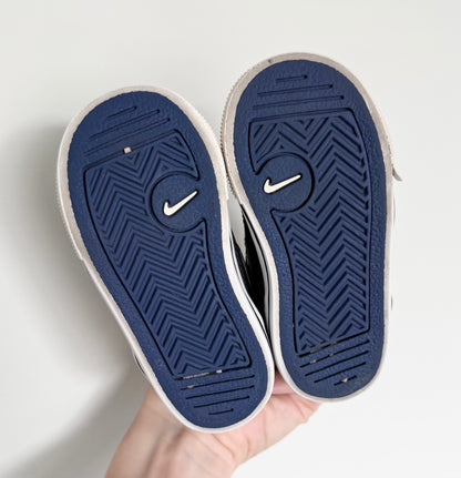 Nike Capri II Black Jean & Blue Velcro Sneakers (5)