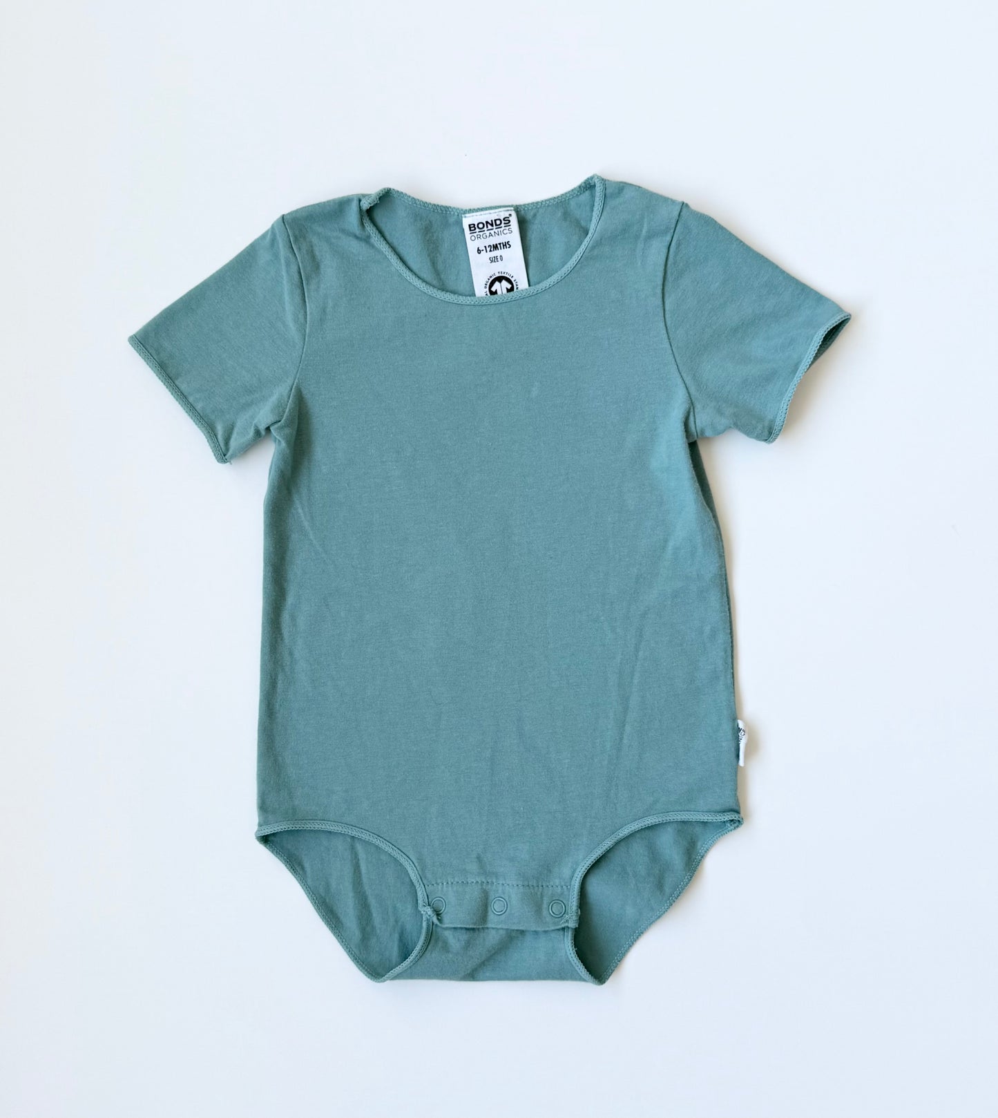 Bonds Organics Turquoise Onesie (6-12 Months)