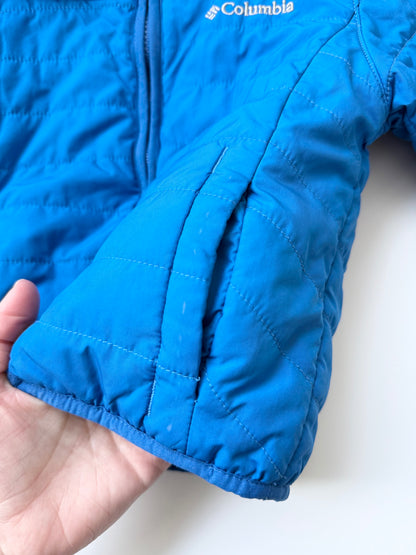 Columbia Blue Quilted & Fleece Woodland Animals Reversible Jacket (2T)