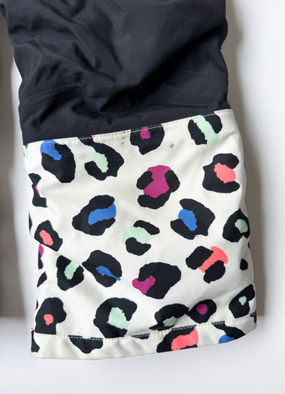 Burton White Colorful Cheetah One Peice Snow Suit (4 Years)
