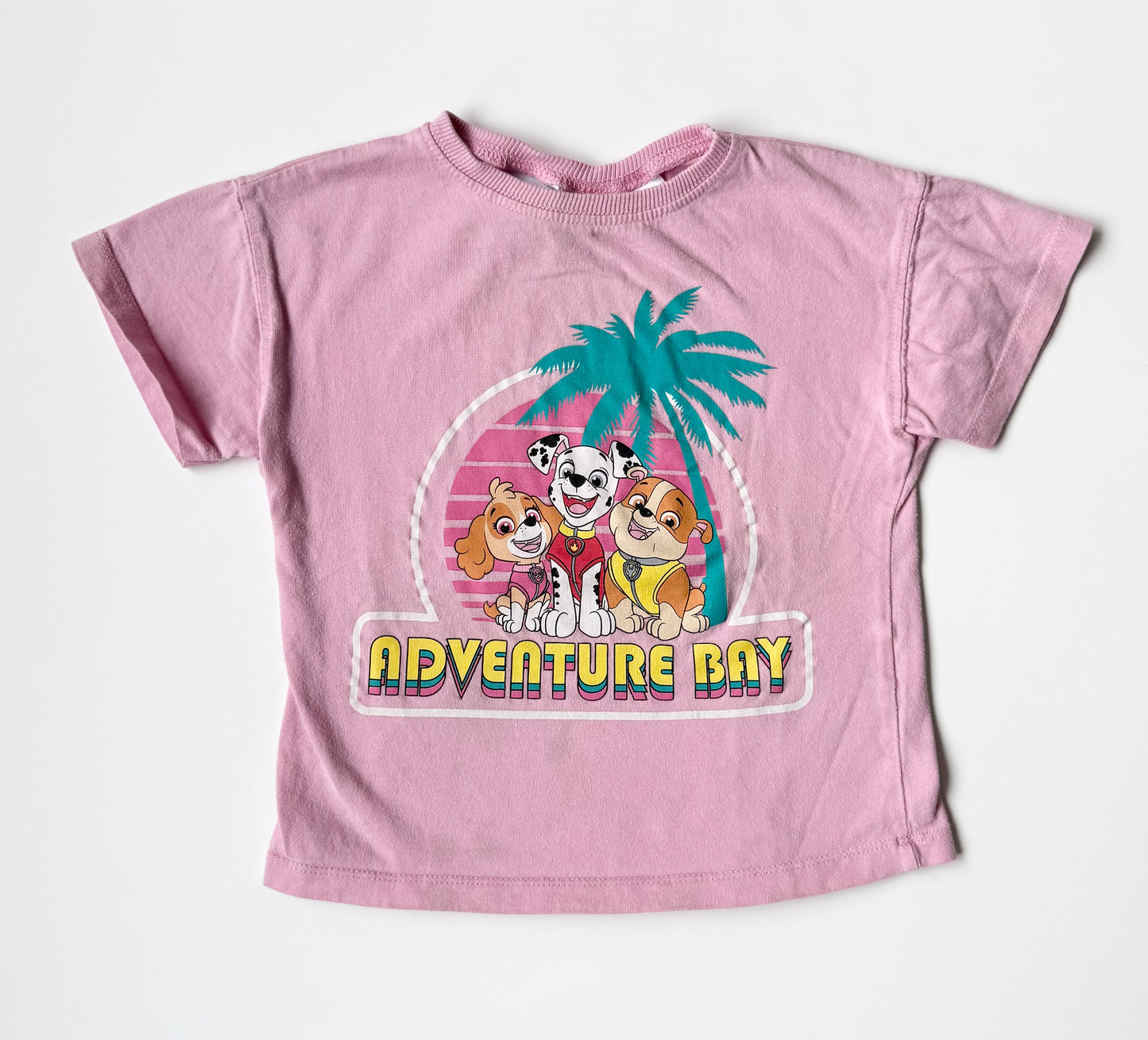Zara x Paw Patrol Pink Adventure Bay Character T-Shirt (18-24 Months)