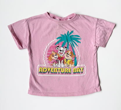 Zara x Paw Patrol Pink Adventure Bay Character T-Shirt (18-24 Months)