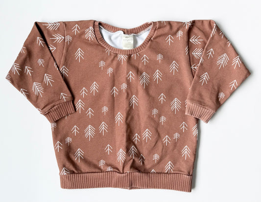 Hudson + Co Brown Trees Sweater (4T)