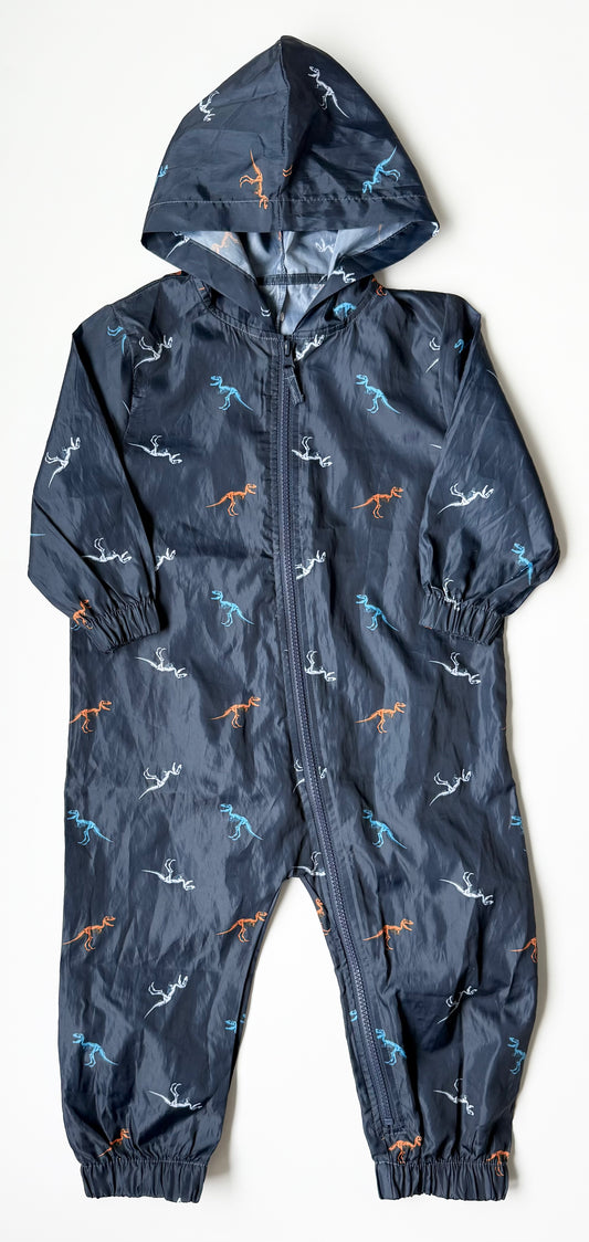 George Dark Blue Dinosaur Rain Suit (3T)