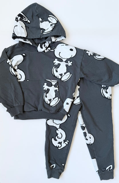 Peanuts x Snoopy Grey Hoodie & Pants Set (3T)