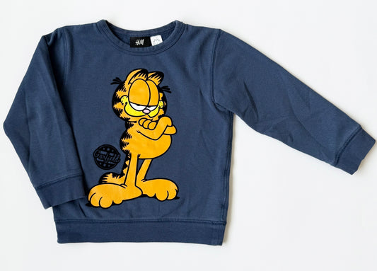 H&M x Garfield Navy Sweater (2-4 Years)