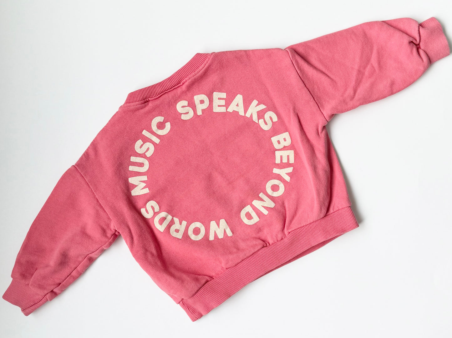 Zara Pink “Tour Life Mood” Crewneck Sweater (18-24 Months)