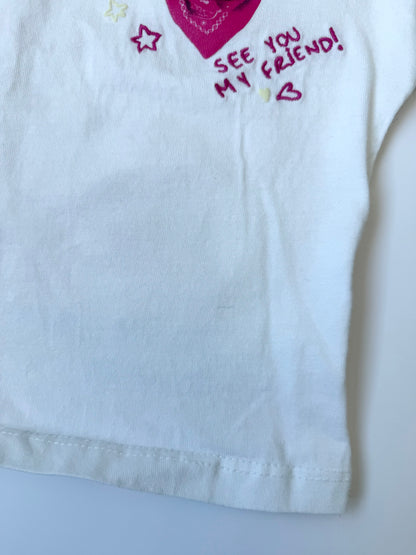Zara White & Pink Puppy Love “Unlimited Fun” T-Shirt (3T)
