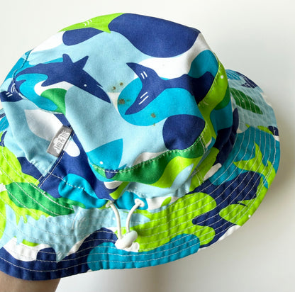 Jan & Jul Blue & Green Camo Sun Hat (6-24 Months)
