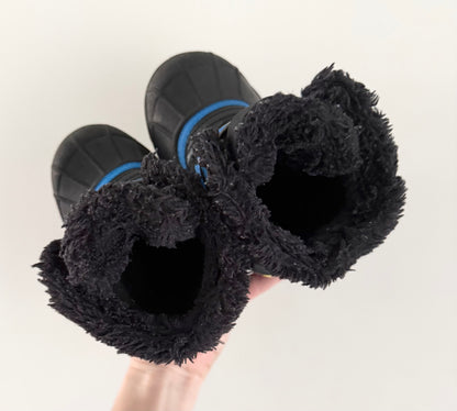 Sorel Black/Blue/Yellow Snow Commander Boots (6)