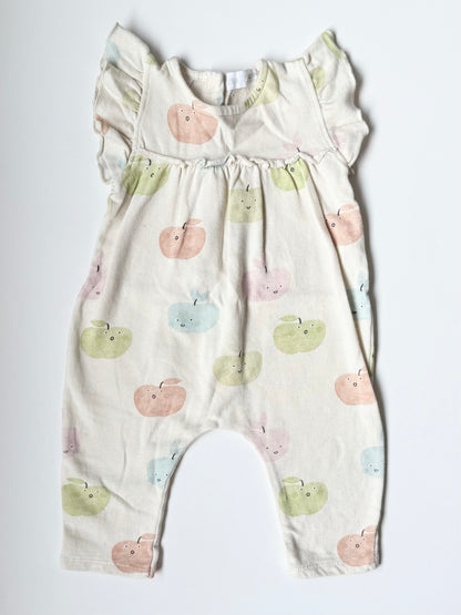 Zara Colorful Apples Short Sleeve Jumpsuit (6-9 Months)